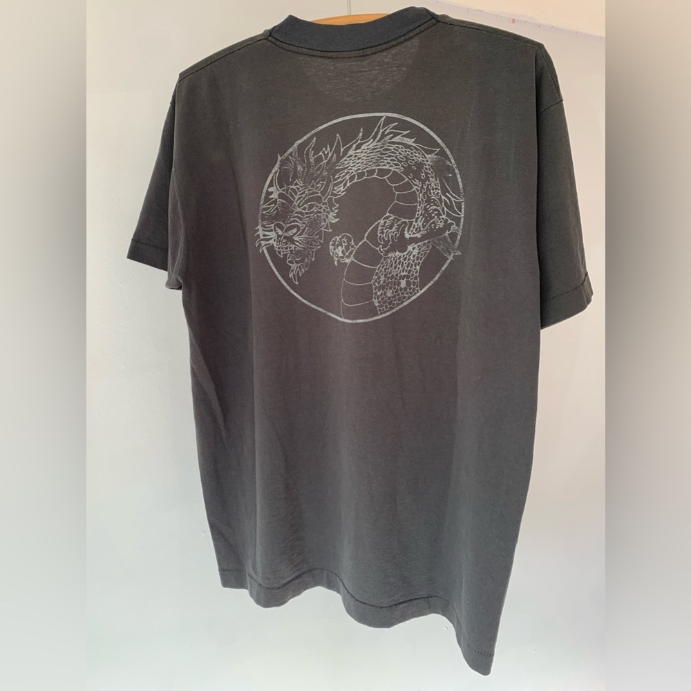 Vintage early 90s nicely faded dragon mixed martial tee